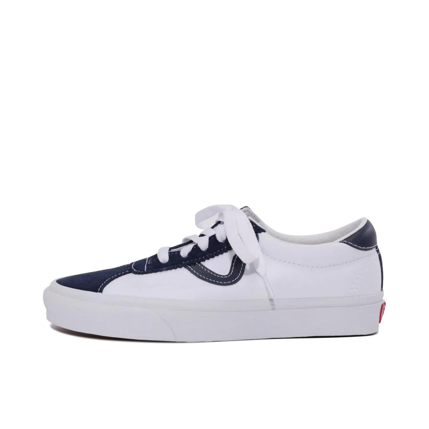 推荐商品：Vans/范斯 Epoch Sports 板鞋 翻毛皮复古简约减震防滑耐磨防水 白色/深蓝色