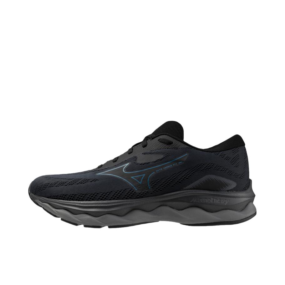 推荐商品：Mizuno/美津浓 WAVE SERENE GTX 透气 低帮 休闲 橡胶 跑鞋 黑色/蓝色