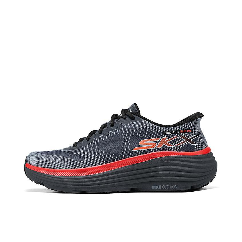 推荐商品：Skechers/斯凯奇 MEN'S GO 防滑耐磨 舒适缓震 高回弹 网布透气 潮流 跑鞋 暗灰色/蓝色