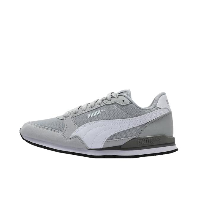 推荐商品：Puma/彪马 ST Runner v3 运动休闲鞋 网面缓震防滑耐磨轻便舒适织物 灰色/白色