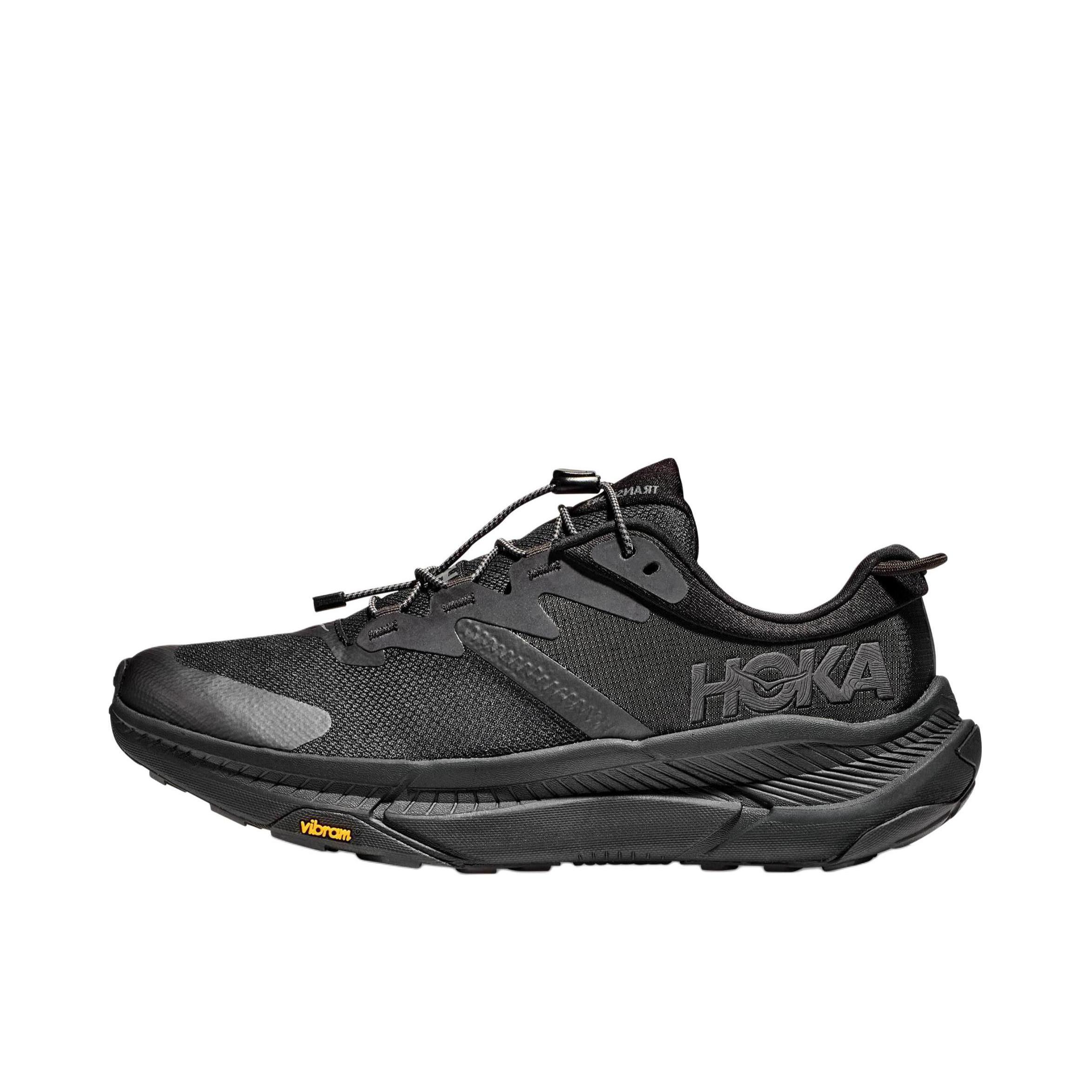 推荐商品：HOKA ONE ONE  Transport  耐磨防滑 减震透气 织物 合成革 圆头  防水 畅行 轻便舒适  徒步鞋  登山 户外休闲鞋 黑色