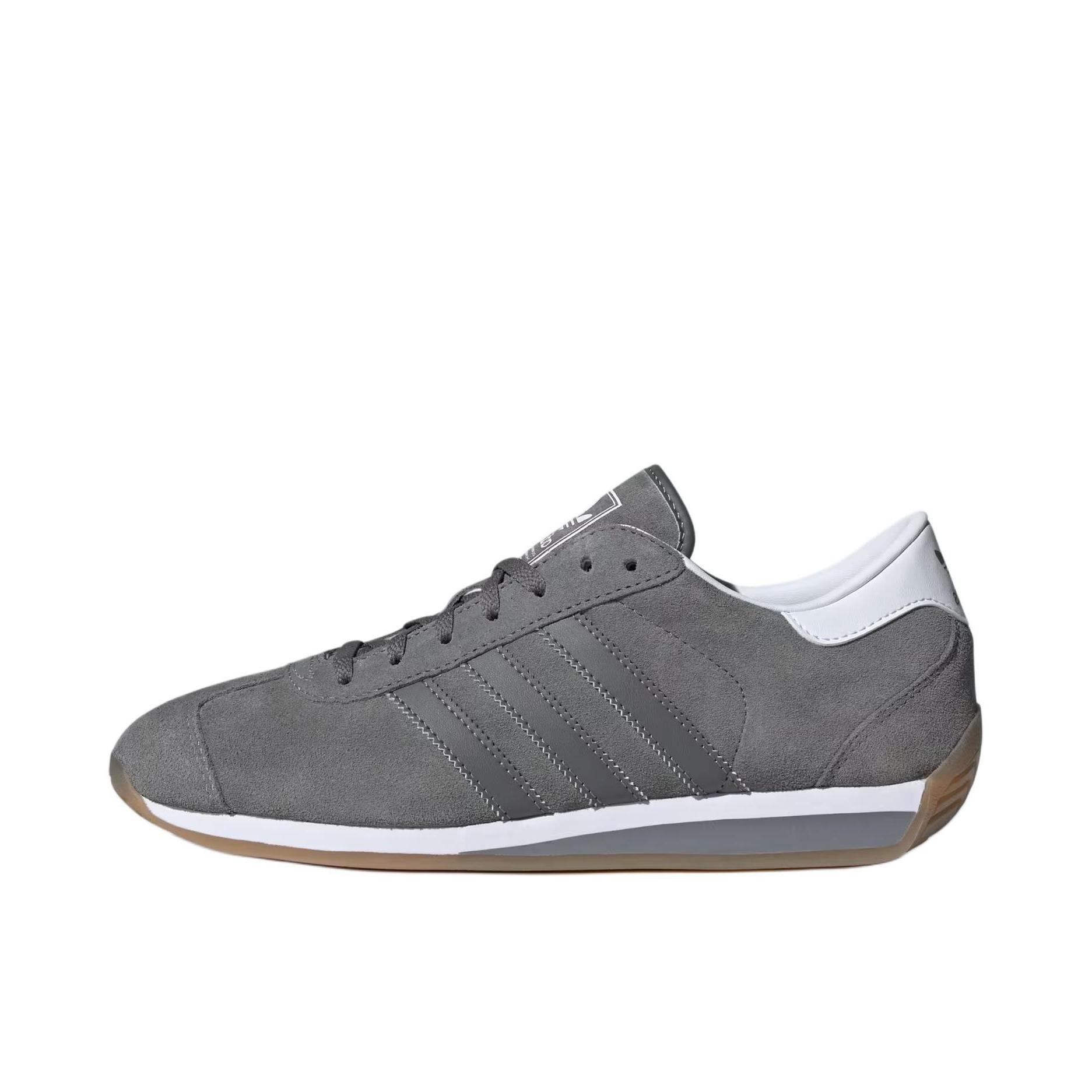 推荐商品：adidas Originals Country 2 防滑 低帮 坡跟 系带 跑鞋 灰色 
