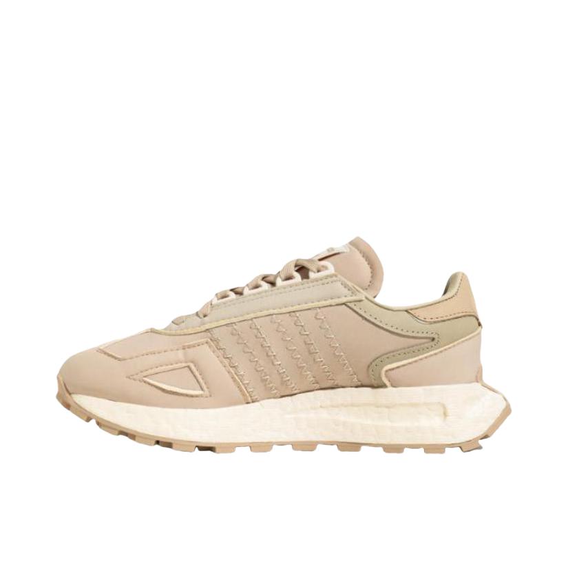 推荐商品：adidas Originals RETROPY E5 跑鞋 缓震透气复古 粉色/米色
