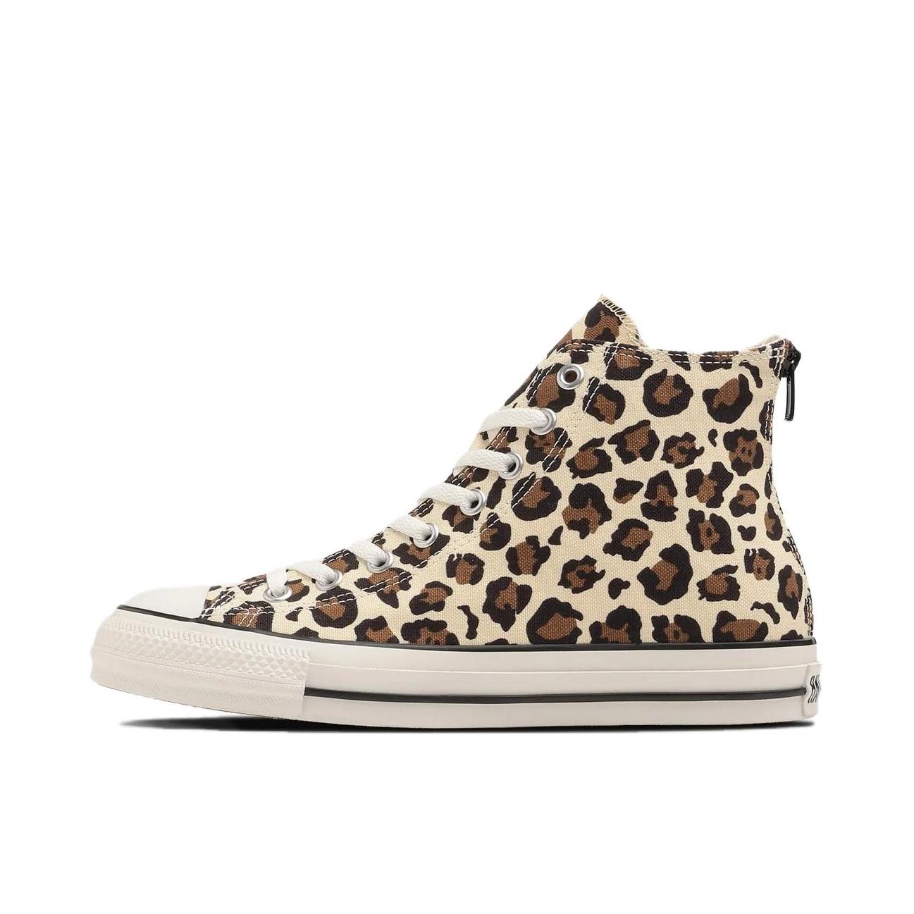推荐商品：Converse/匡威 All Star Leopard Backzip Hi 帆布鞋 透气轻便 豹纹色