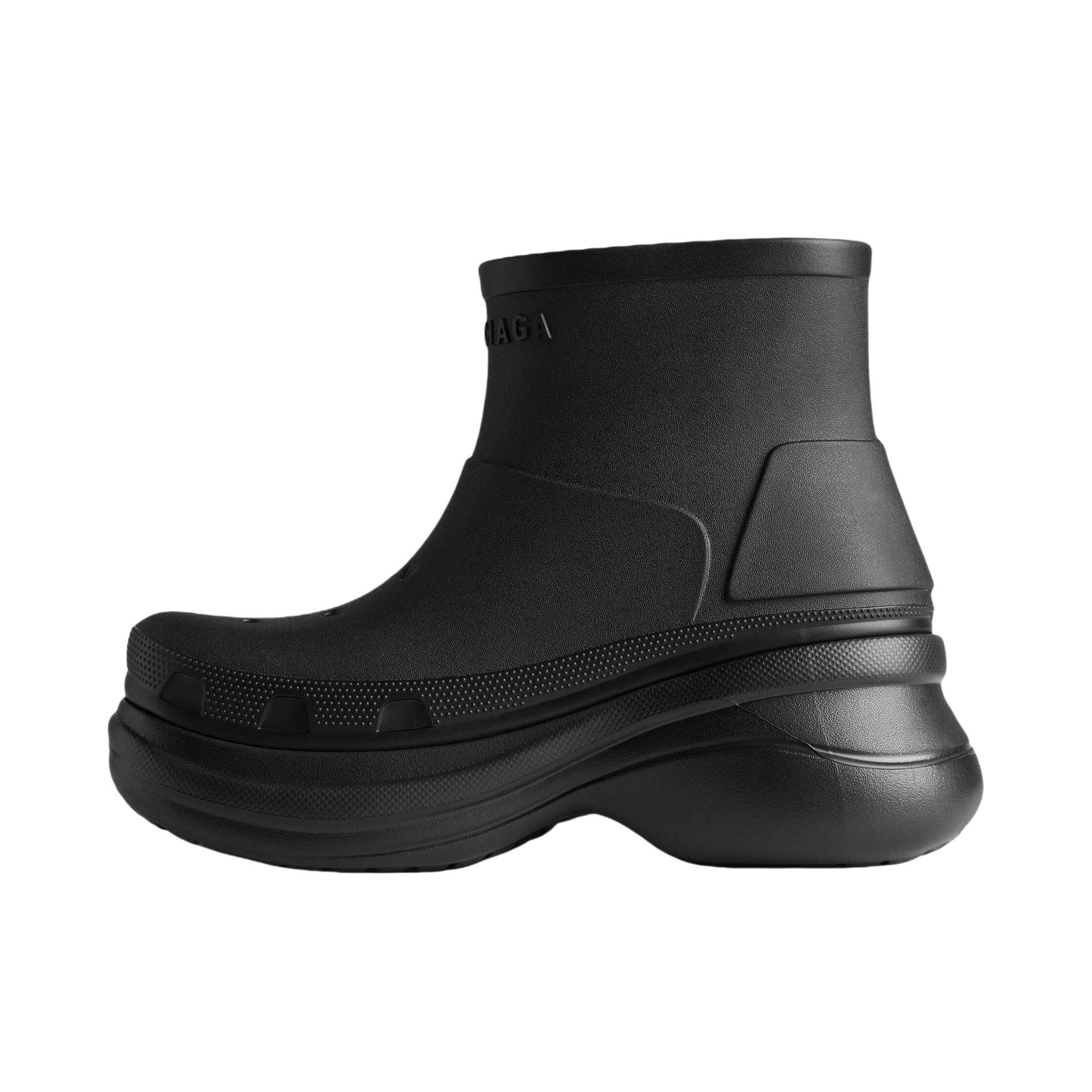 推荐商品：Balenciaga 巴黎世家 CROCS BOOTIE 时尚舒适 时装靴 Crocs联名/男款/黑色