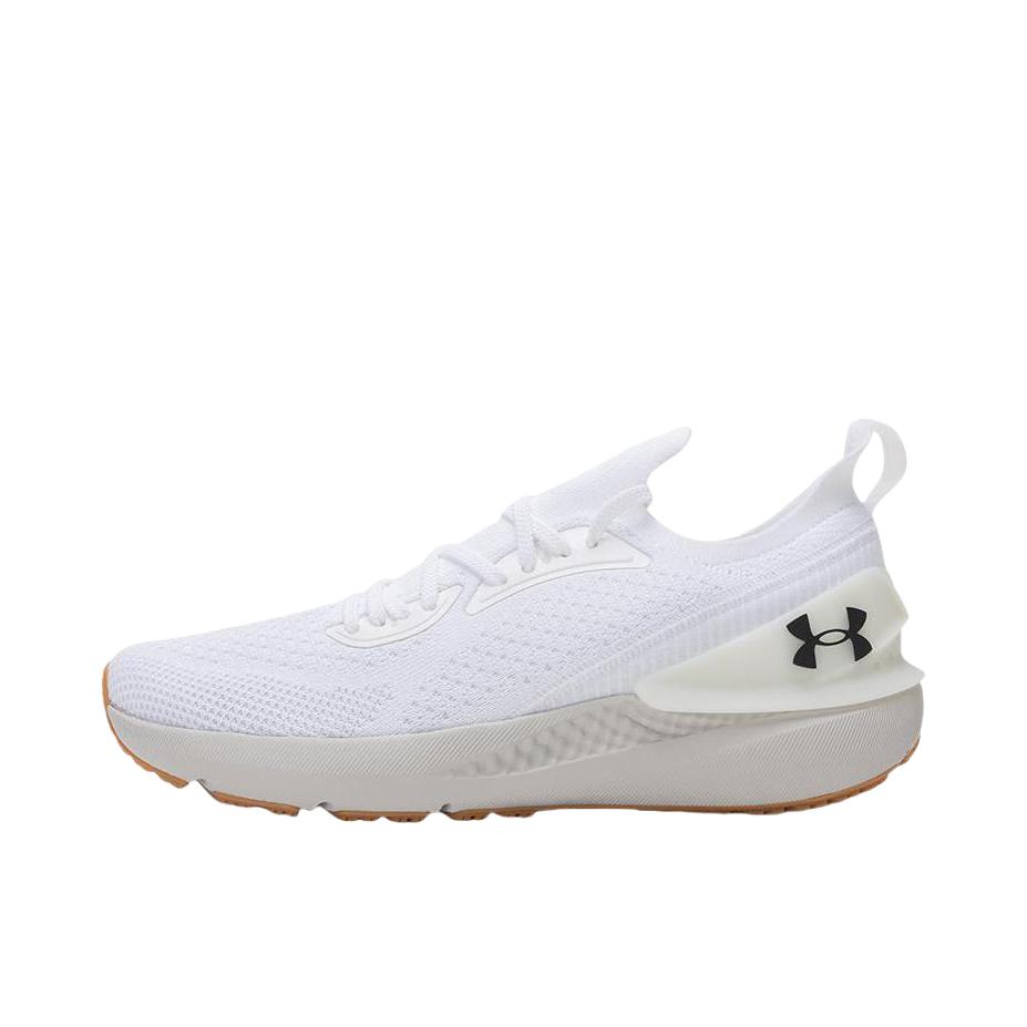 推荐商品：Under Armour/安德玛 Shift 舒适轻盈 稳定支撑 经久耐穿 防滑耐磨 百搭简约 缓震 网面 织物 跑鞋 白色/灰色