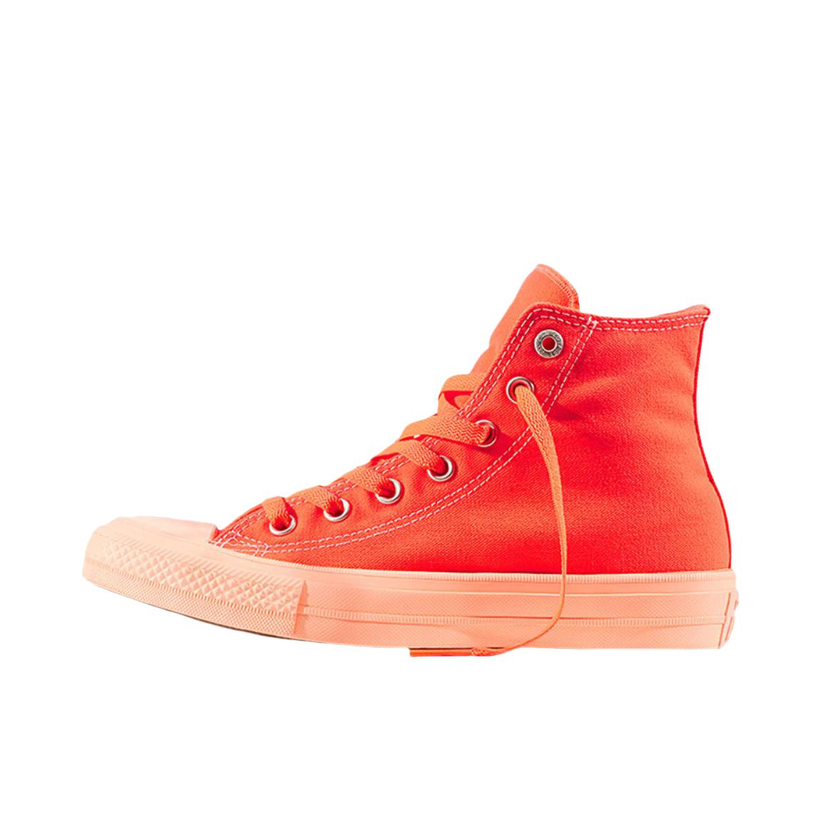 推荐商品：Converse/匡威 Chuck Taylor All Star 帆布鞋 常青款轻便防滑耐磨百搭复古圆头减震贴合高帮 橘色/红色