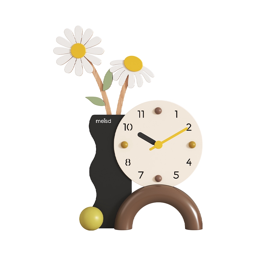 推荐商品：美世达 电池款 创意桌面装饰摆件台式座钟 JL0744