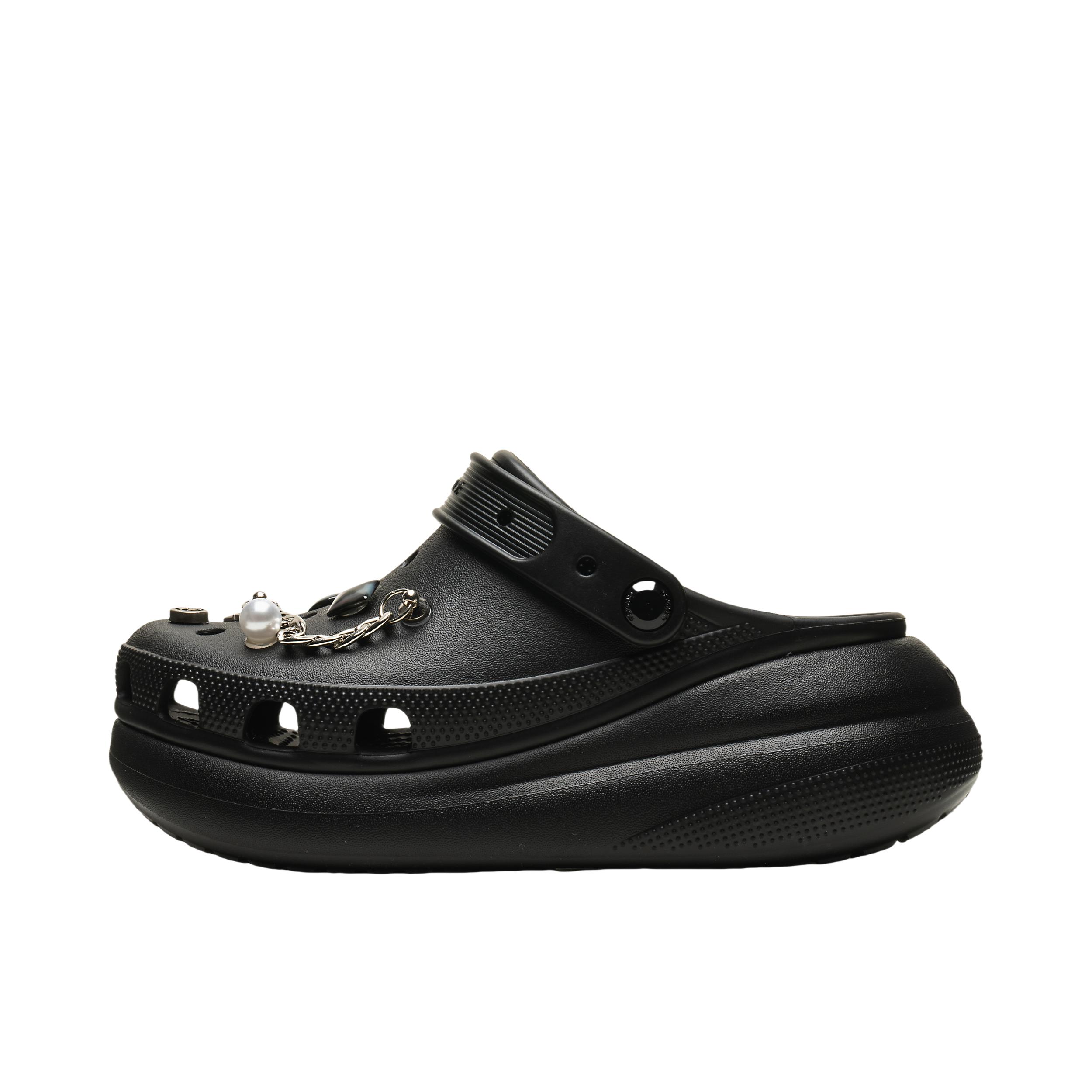 推荐商品：定制款 Crocs/卡骆驰 Classic Crush 凉鞋 解构风清凉风厚底增高舒适透气防滑耐磨百搭简约时尚潮流沙滩 女公爵  