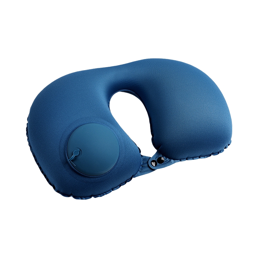 推荐商品：棉小鼠 AK1175l 按压充气系列 夏日冰爽款 牛奶丝 U型枕 旅行汽车出差办公室护颈