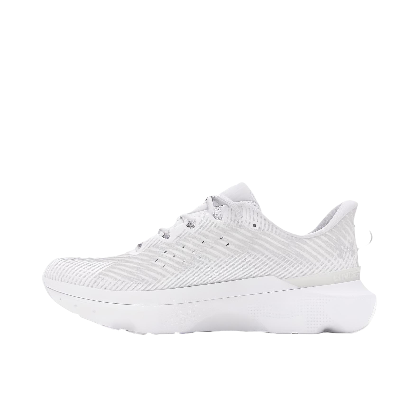 推荐商品：Under Armour/安德玛 Infinite Pro 减震透气 防滑耐磨 舒适轻便 简约百搭 轻跑版 跑鞋 纯白