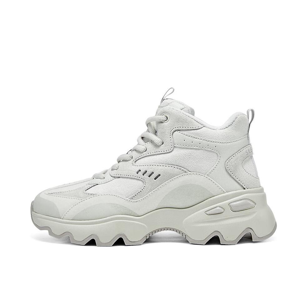 推荐商品：Skechers/斯凯奇 厚底增高 防滑耐磨 舒适加绒 时尚百搭 运动休闲鞋 167844 加绒/女款/灰色