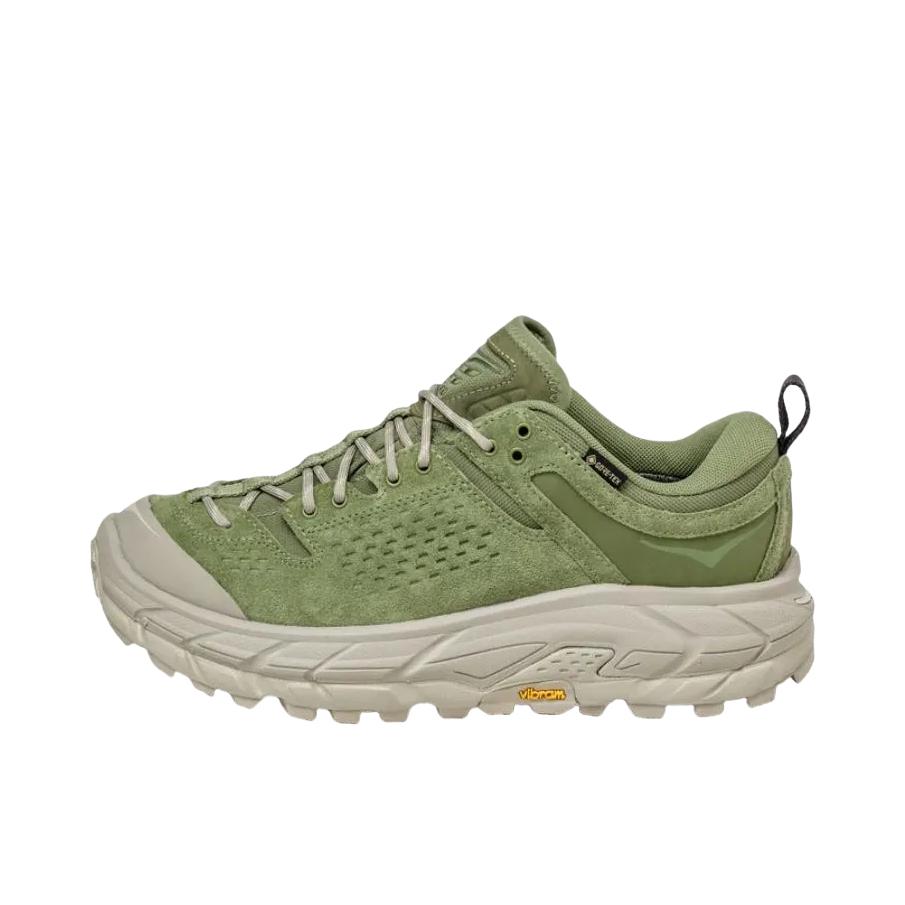 推荐商品：HOKA ONE ONE Tor Ultra 包裹性 防水 防滑 透气 合成革 织物 登山 徒步鞋 绿色
