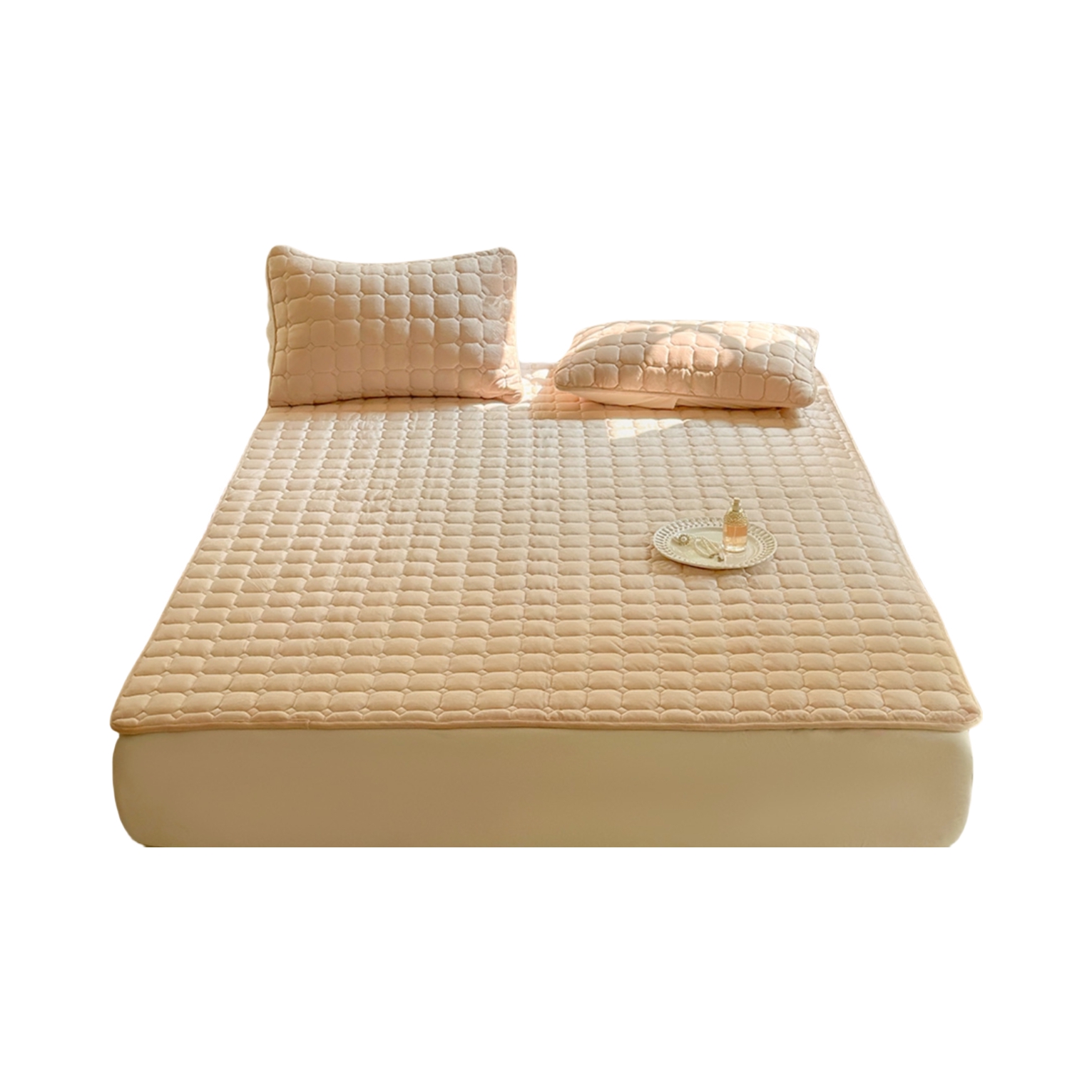 推荐商品：梦未觉 CR-LMF-01 牛奶绒加厚夹棉床垫床褥