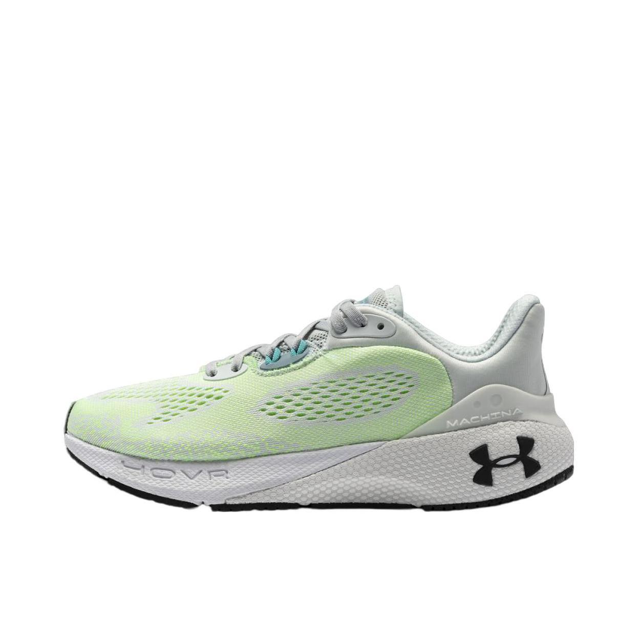 推荐商品：Under Armour/安德玛 Hovr Machina 3 健身训练 网面透气 防滑耐磨 舒适缓震 百搭 跑鞋 女款/灰色/绿色