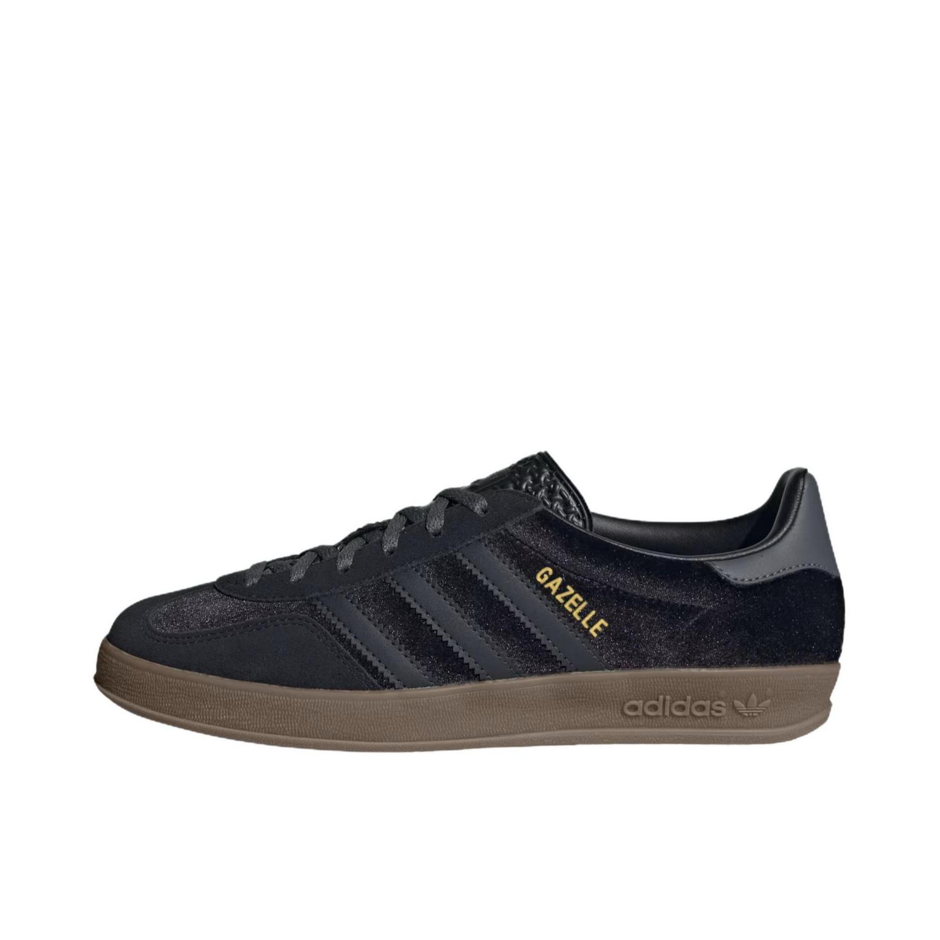 推荐商品：adidas Originals Gazelle T头鞋 德训鞋 板鞋 轻便复古薄底舒适百搭减震耐磨贴合圆头 暗黑色