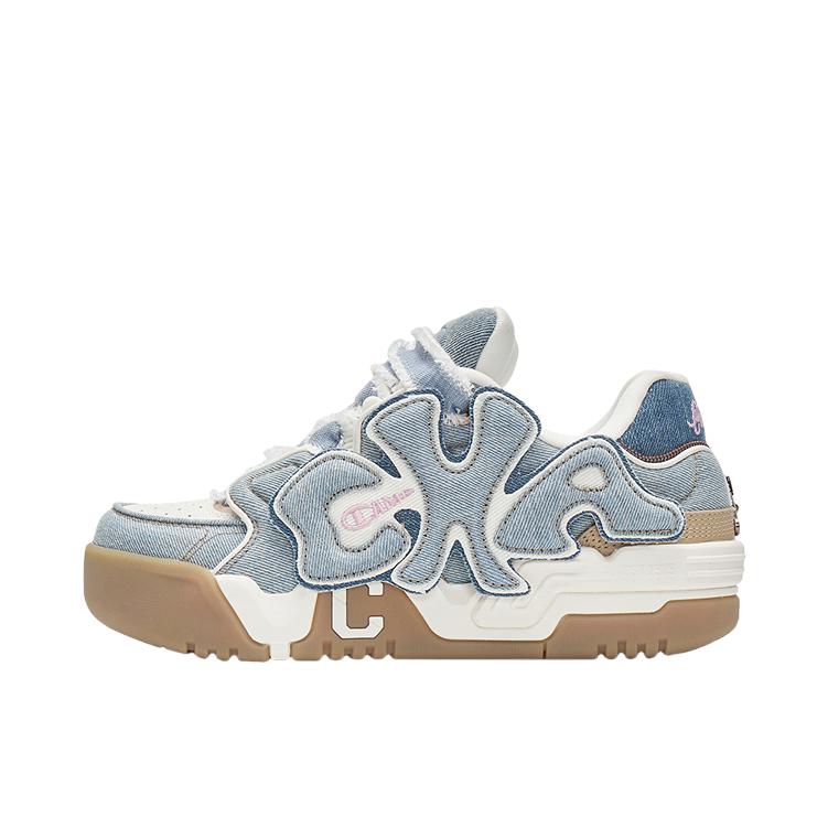 推荐商品：Champion/冠军 Coco Skate 扣扣乐 街头 复古风 板鞋 女款/永恒蓝/奶白色