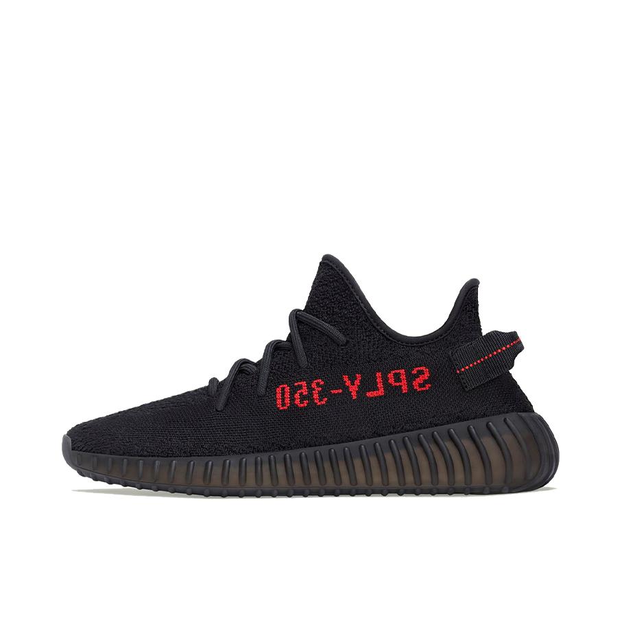推荐商品：adidas Yeezy Boost 350 V2 运动休闲鞋 防滑耐磨舒适减震网布透气潮流 2020/黑色/红色