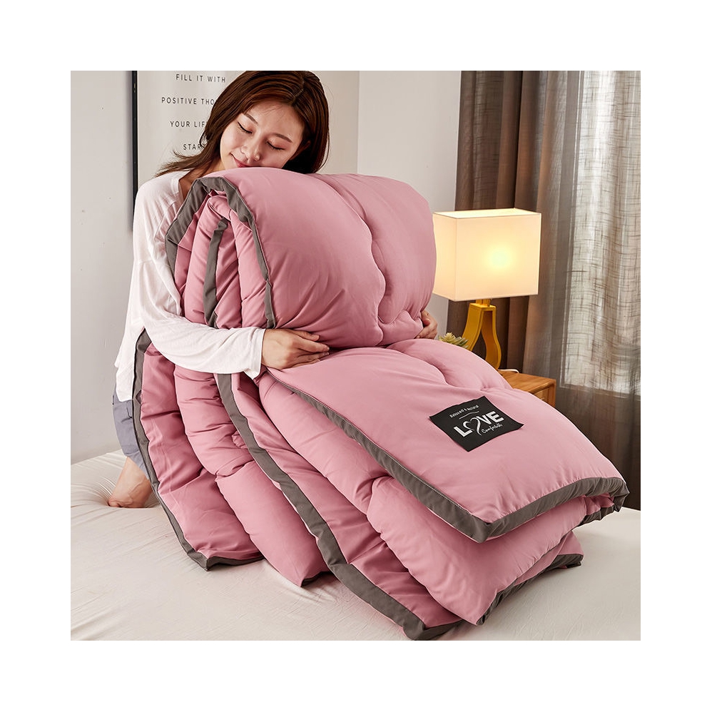 推荐商品：爱慕妮 A类抗菌 纯色 加厚面料 大豆纤维被子 春秋被 学生宿舍四季被