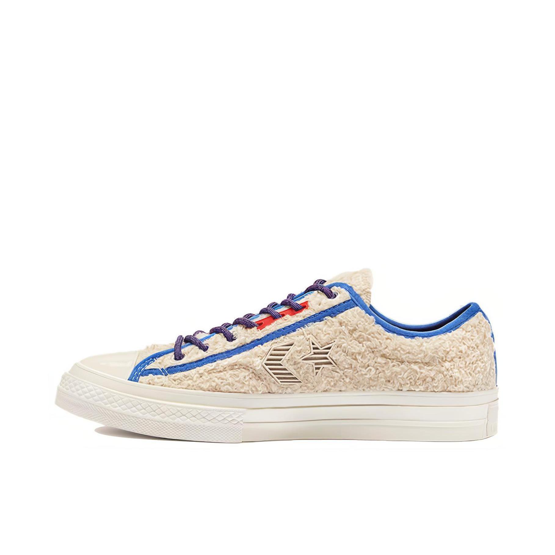推荐商品：Converse/匡威 Star Player 星箭 防滑耐磨 复古休闲 舒适轻便 简约 板鞋 米色/蓝色/紫色