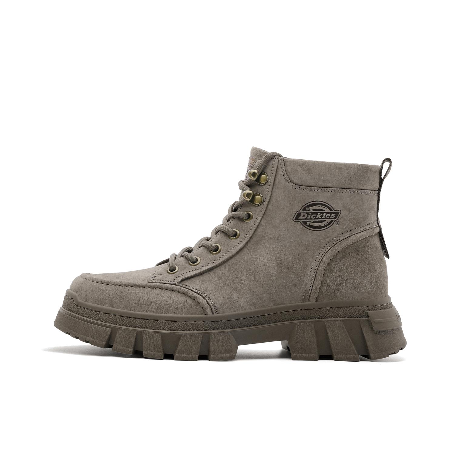 推荐商品：Dickies 拼接系列 英伦风 短筒 系带 简约百搭 工装鞋 马丁靴 驼色