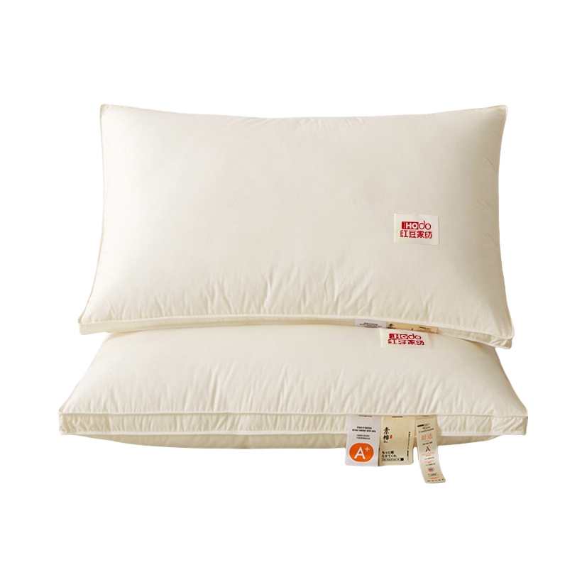 推荐商品：HODO HOME/红豆家纺 经典舒睡 蓬松款 A类全棉护颈枕头 48*74cm