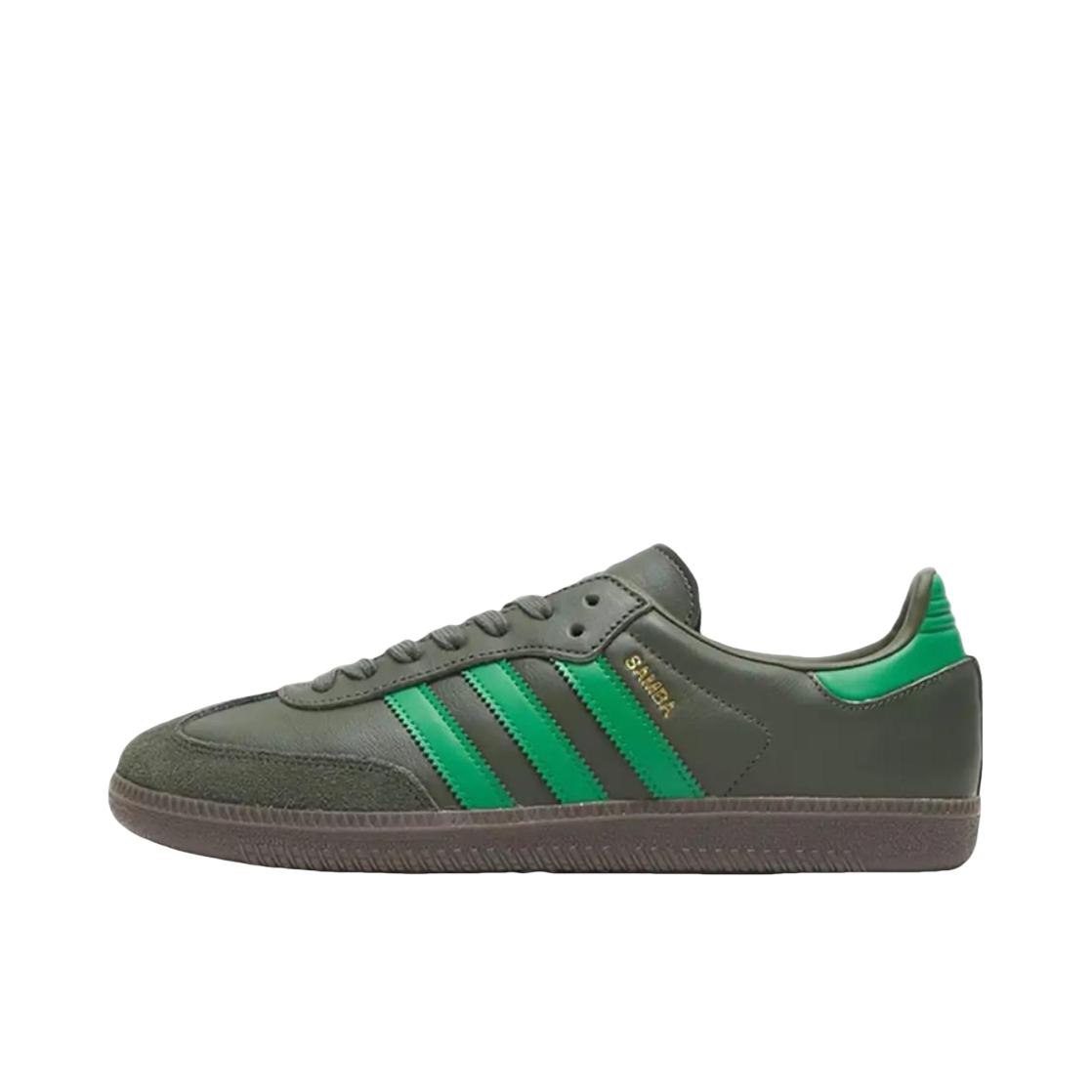 推荐商品：adidas Originals Samba OG T头鞋 板鞋 经典复古舒适百搭耐磨合成革圆头薄底贴合 绿色