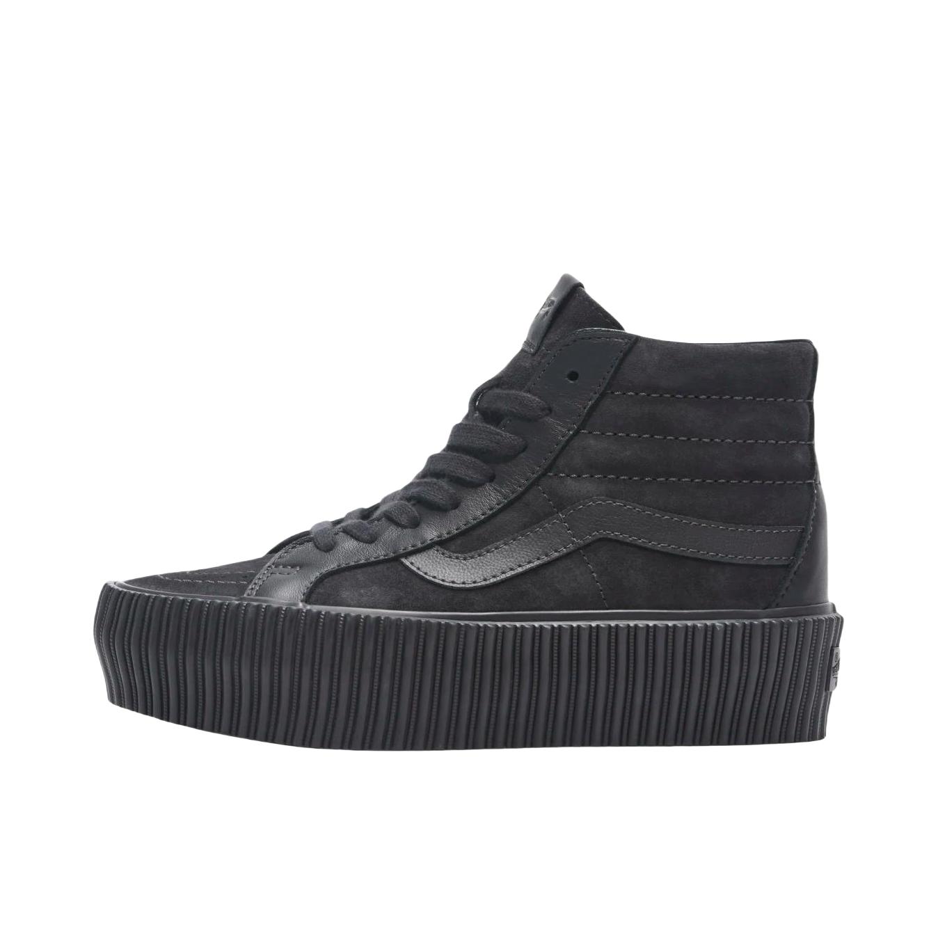 推荐商品：Vans/范斯 SK8-Hi 板鞋 潮流经典拼接复古街头厚底 墨黑色  