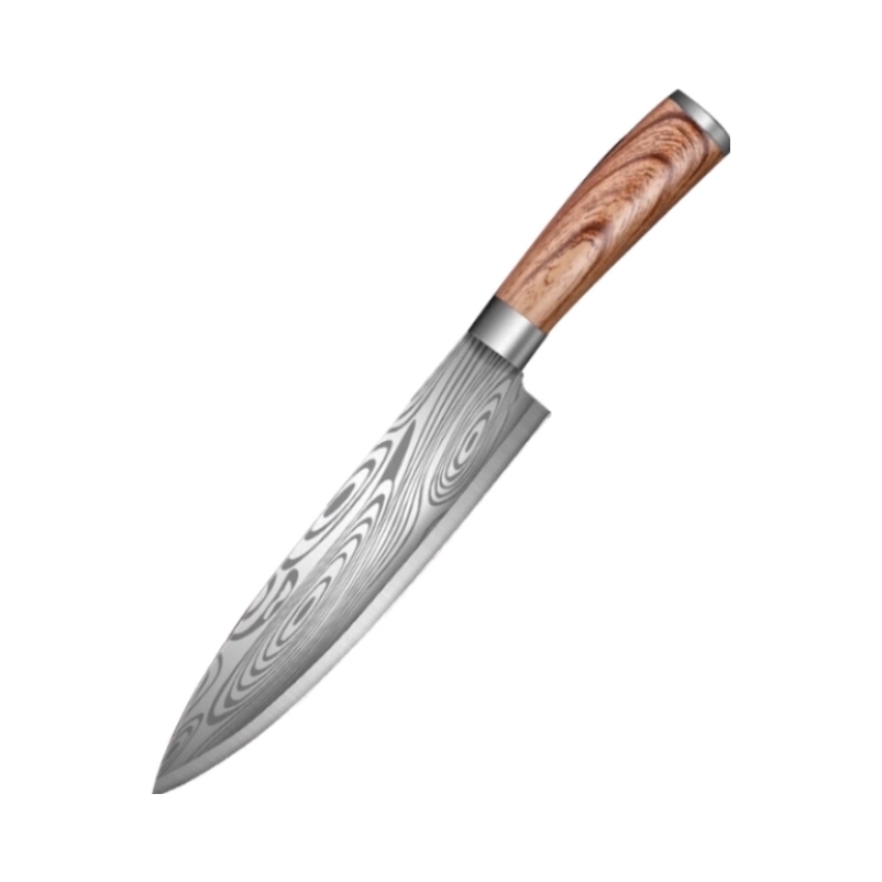 推荐商品：兴刃 大马士革纹 不锈钢 多功能 厨师刀