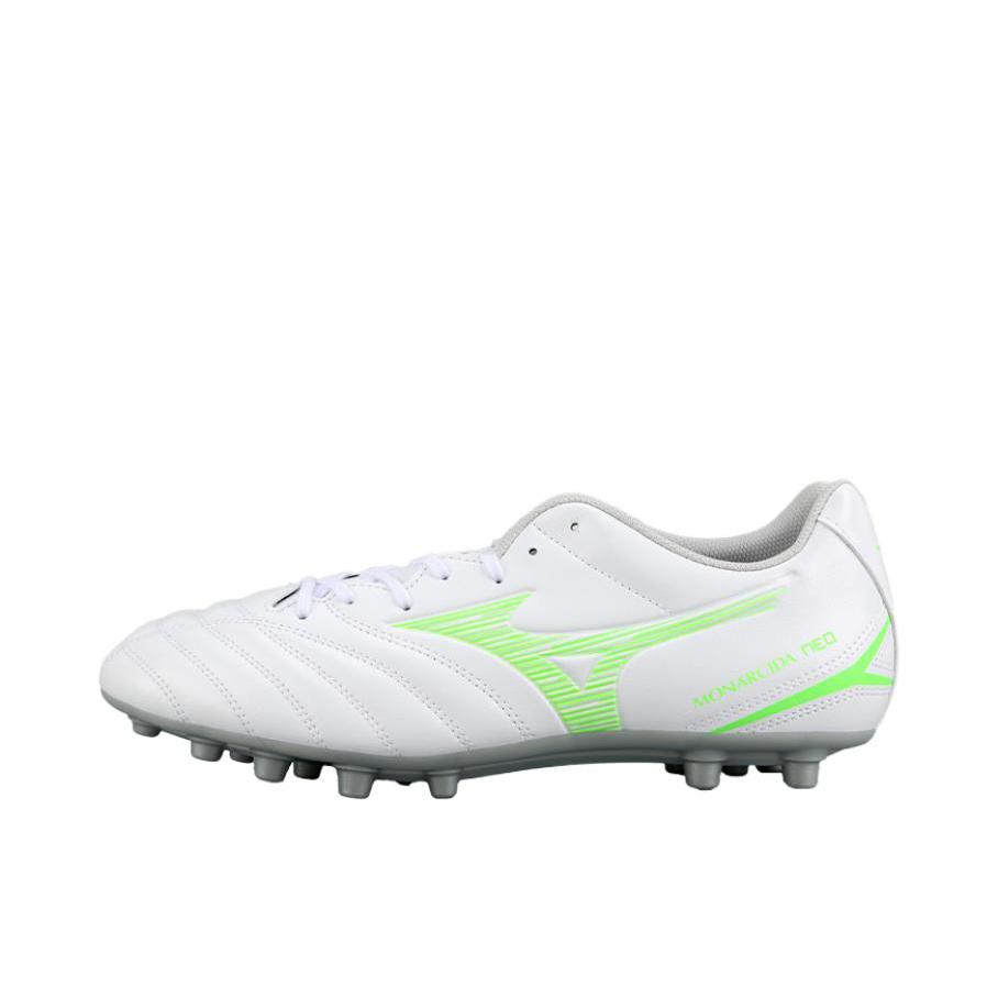 推荐商品：Mizuno/美津浓 Monarcida Neo 3 FG 防滑耐磨 胶质长钉 人造草坪 足球鞋 白色