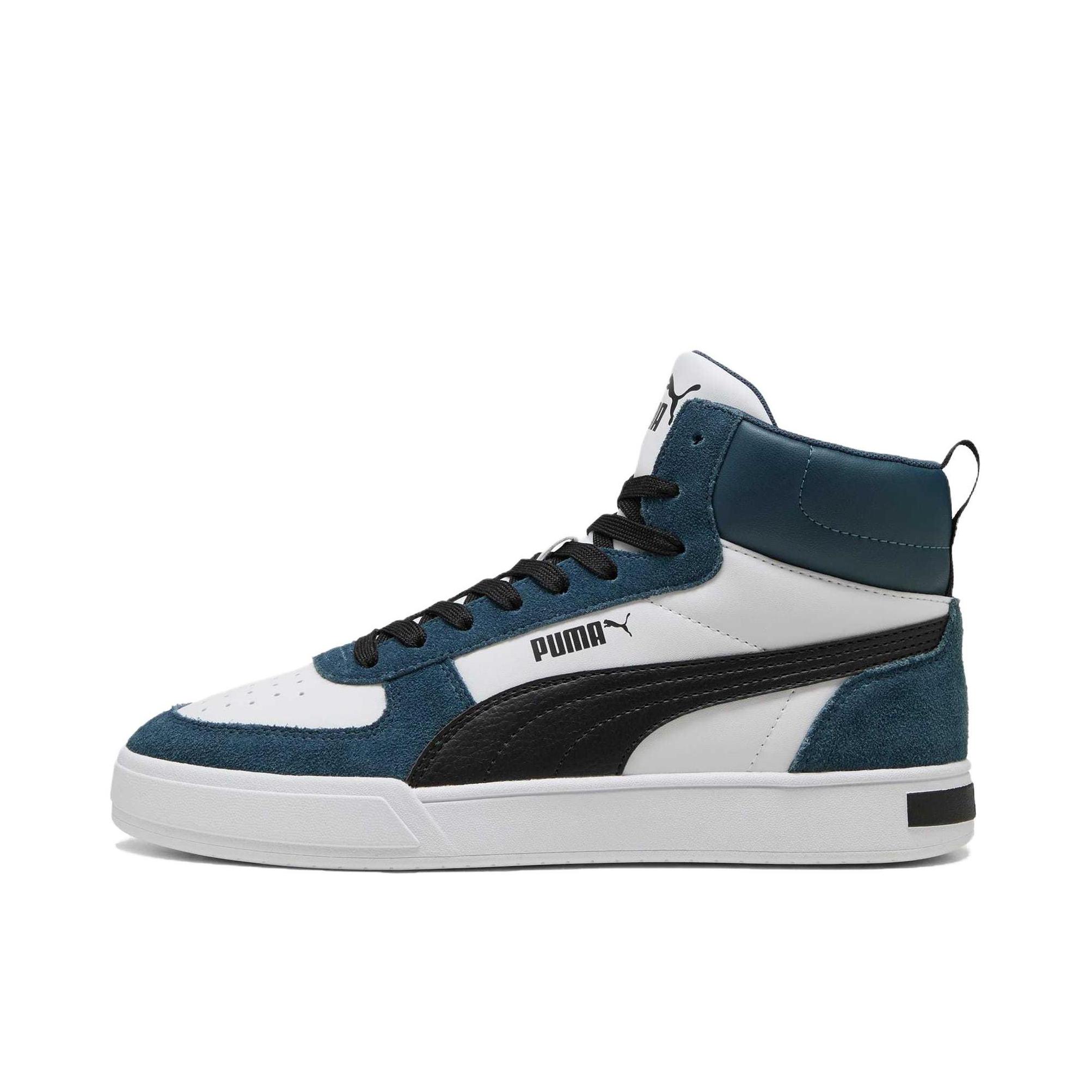 推荐商品：Puma/彪马 Caven Dime 小白鞋 板鞋 缓震回弹防滑耐磨轻便透气舒适百搭复古薄底美式流光风 中帮/白色/蓝色 