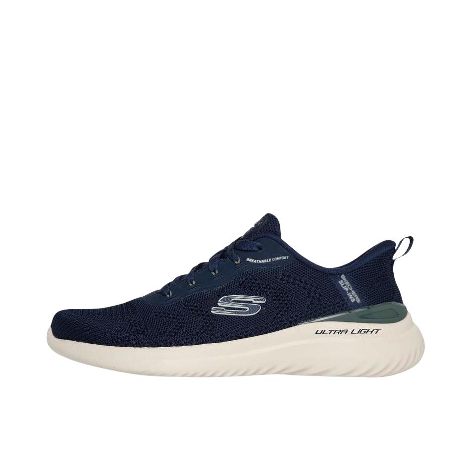 推荐商品：Skechers/斯凯奇 Slip ins 百搭 防滑 耐磨 低帮 运动休闲鞋 低帮/海军蓝