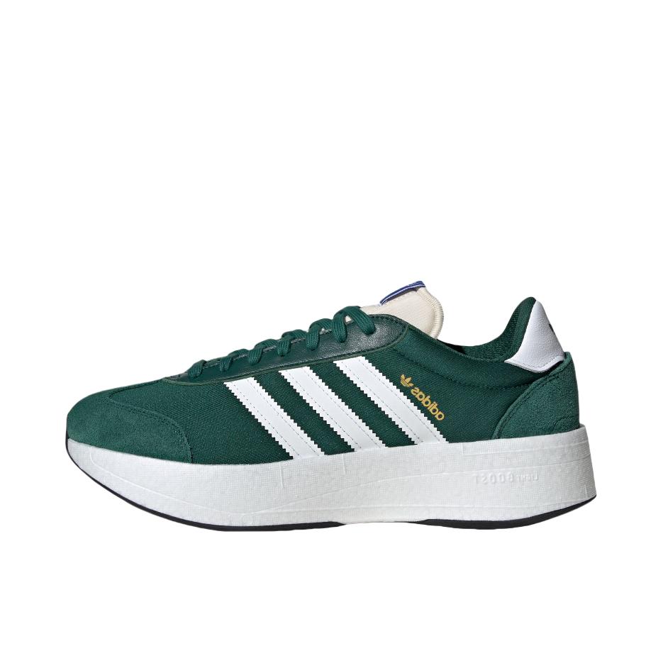 推荐商品：adidas Originals CITY RNR 经典时尚 百搭简约 舒适轻便 防滑耐磨 低帮 运动休闲鞋 森林绿/白色/汉玉白