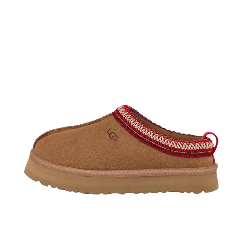 推荐商品：UGG Tasman 运动休闲鞋 编织花边一脚蹬厚底舒适防滑耐磨圆头百搭简约 大童/棕色