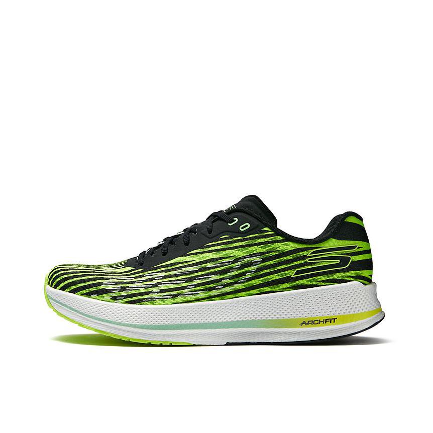 推荐商品：Skechers/斯凯奇 Go Run Razor 4 舒适缓震 网布透气 防滑耐磨 百搭时尚 慢跑 跑鞋 黑色/黄色 