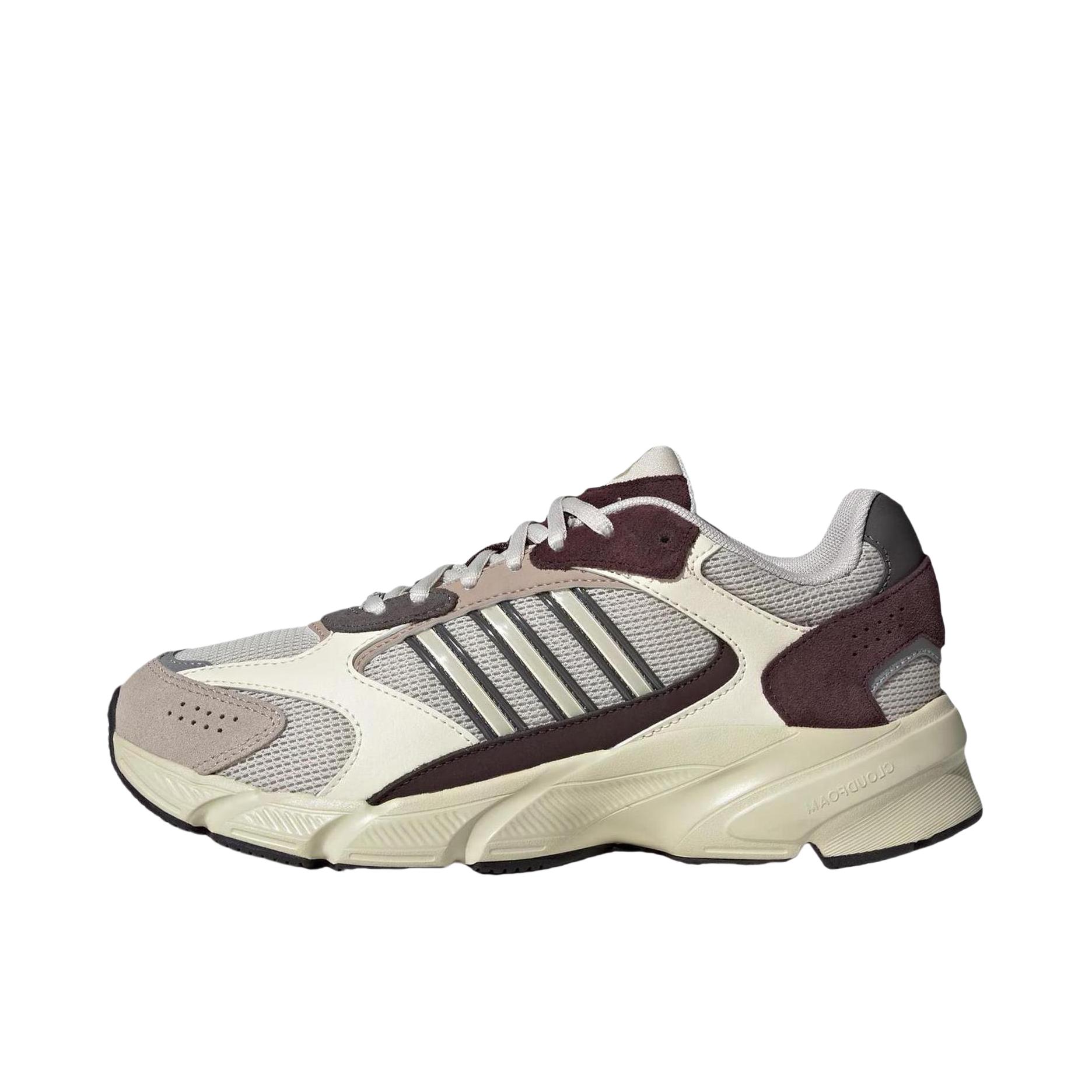 推荐商品：adidas Crazychaos 2000 跑鞋 千禧感网面透气舒适减震防滑耐磨复古百搭轻运动 女款/矾土棕/乳白色
