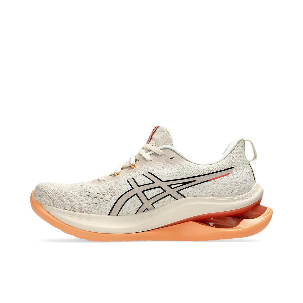 推荐商品：Asics/亚瑟士 Gel-Kinsei Max 跑鞋 防滑耐磨缓震回弹舒适轻便网面透气轻量支撑简约百搭马拉松长跑 灰色/橙色