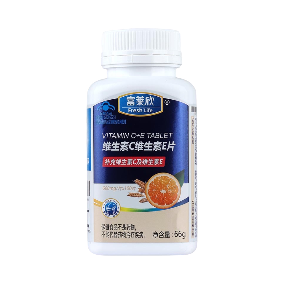 推荐商品：富莱欣 维生素C维生素E片 瓶装 补充体内所需营养