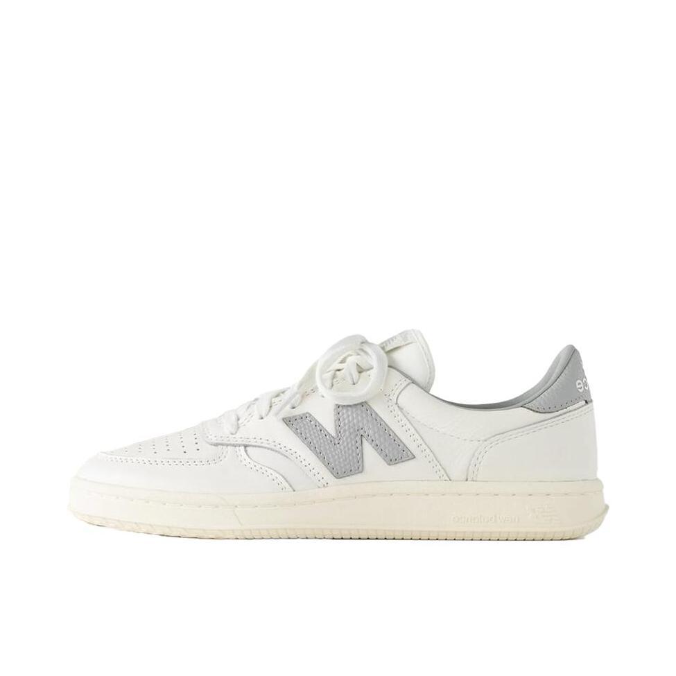 推荐商品：New Balance T500 防滑耐磨 舒适简约 复古 休闲百搭 板鞋 Aimé Leon Dore联名/白色/灰色