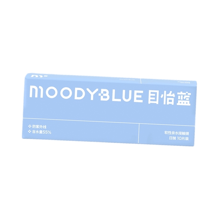 推荐商品：moody blue B系列日抛小直径14.2mm隐形眼镜 水润舒适