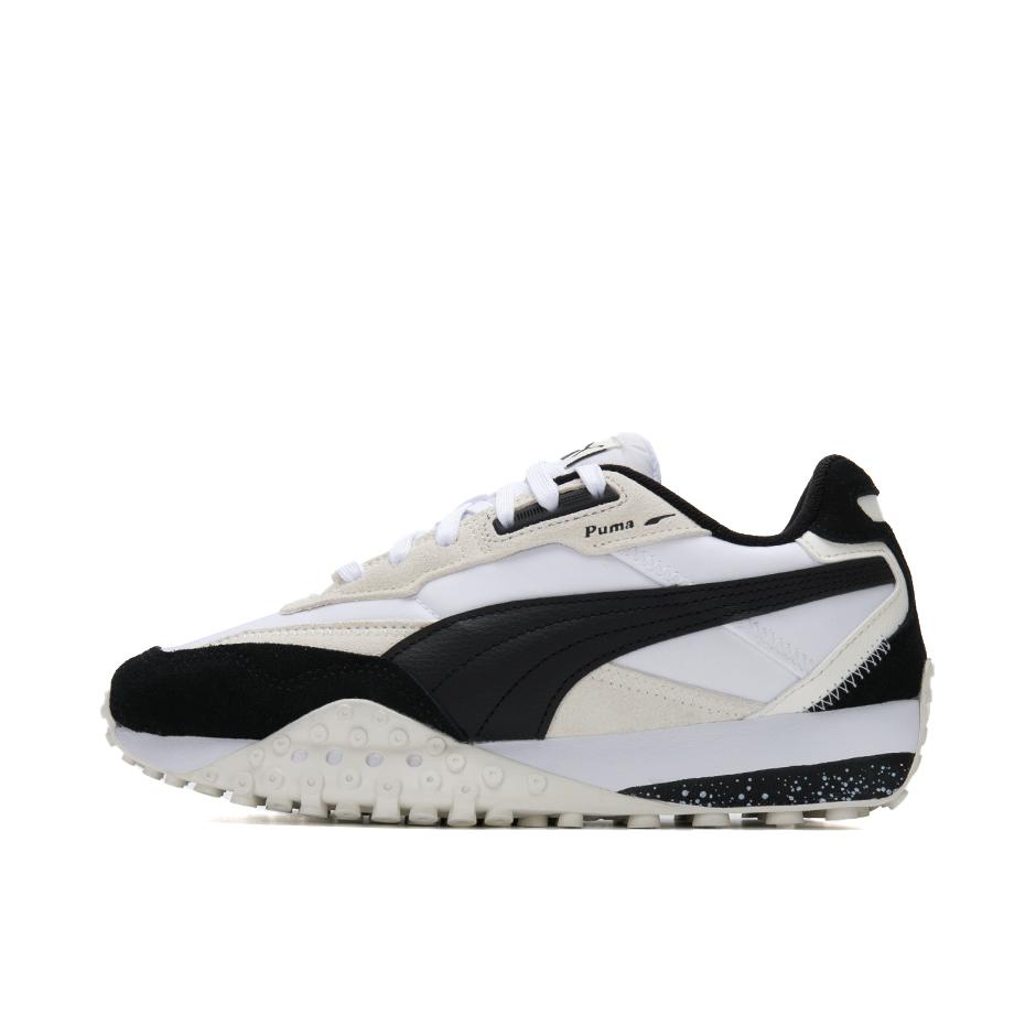 推荐商品：【 赵继伟同款】 Puma/彪马 Blktop Rider 运动休闲鞋 防滑耐磨舒适百搭复古轻便透气 白色/黑色