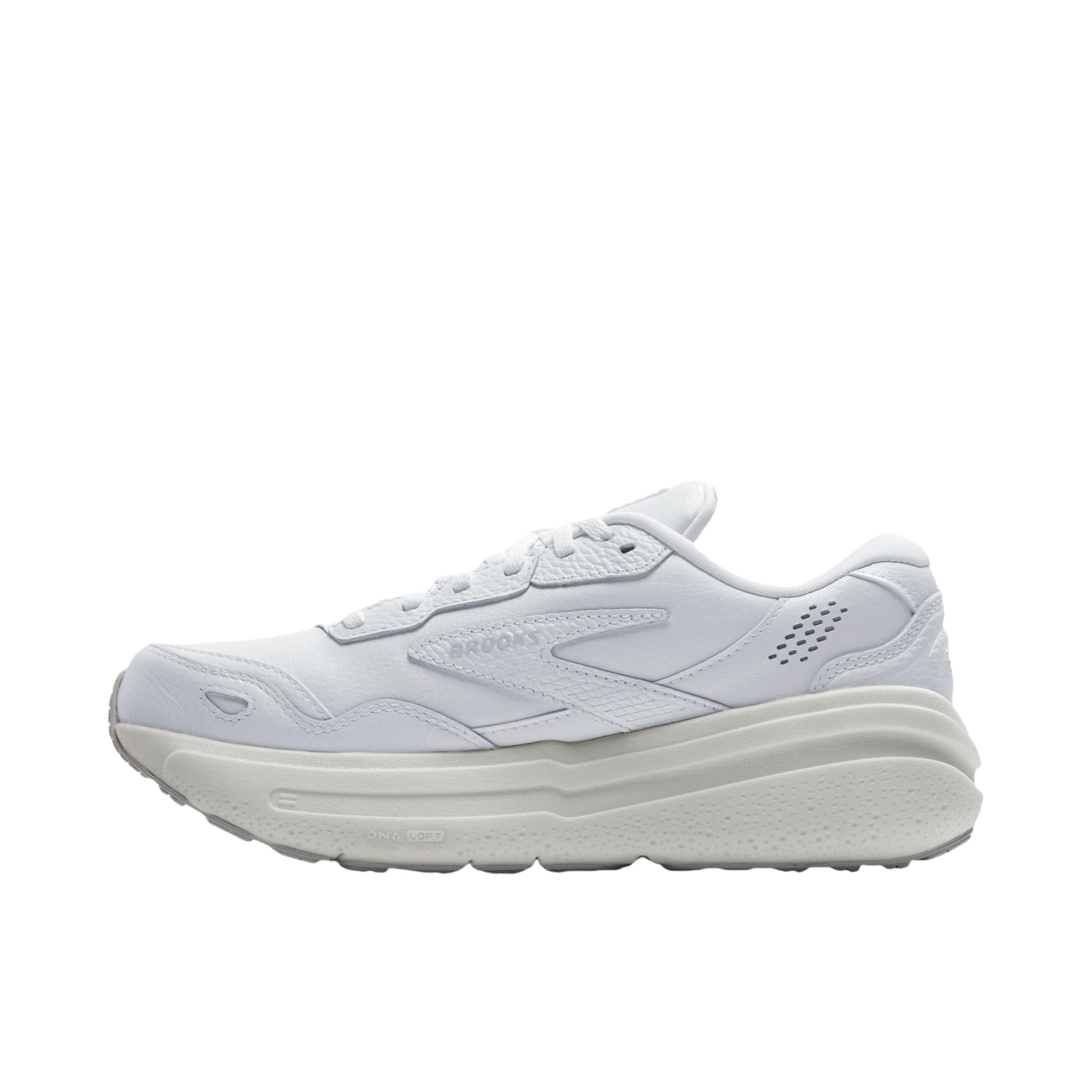 推荐商品：Brooks/布鲁克斯 Ghost Max L 防滑 耐磨 低帮 圆头 跑鞋 男款/白色  