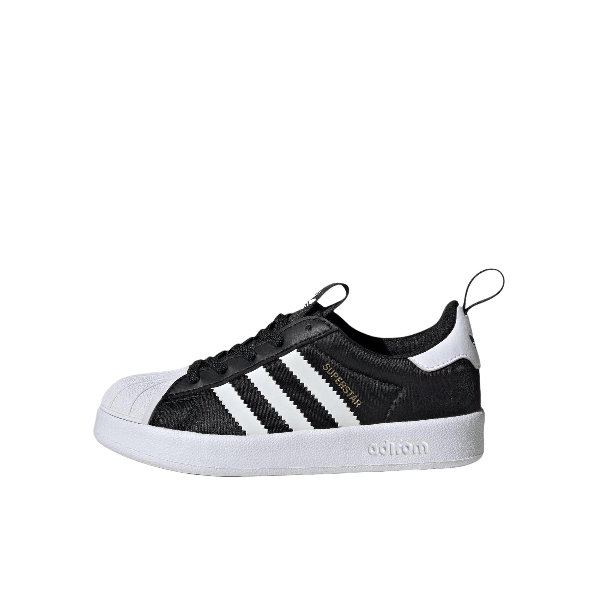 推荐商品：adidas originals AdiFOM Superstar 360 防滑耐磨 舒适轻便 学步鞋儿童 小童/黑色/白色/金色