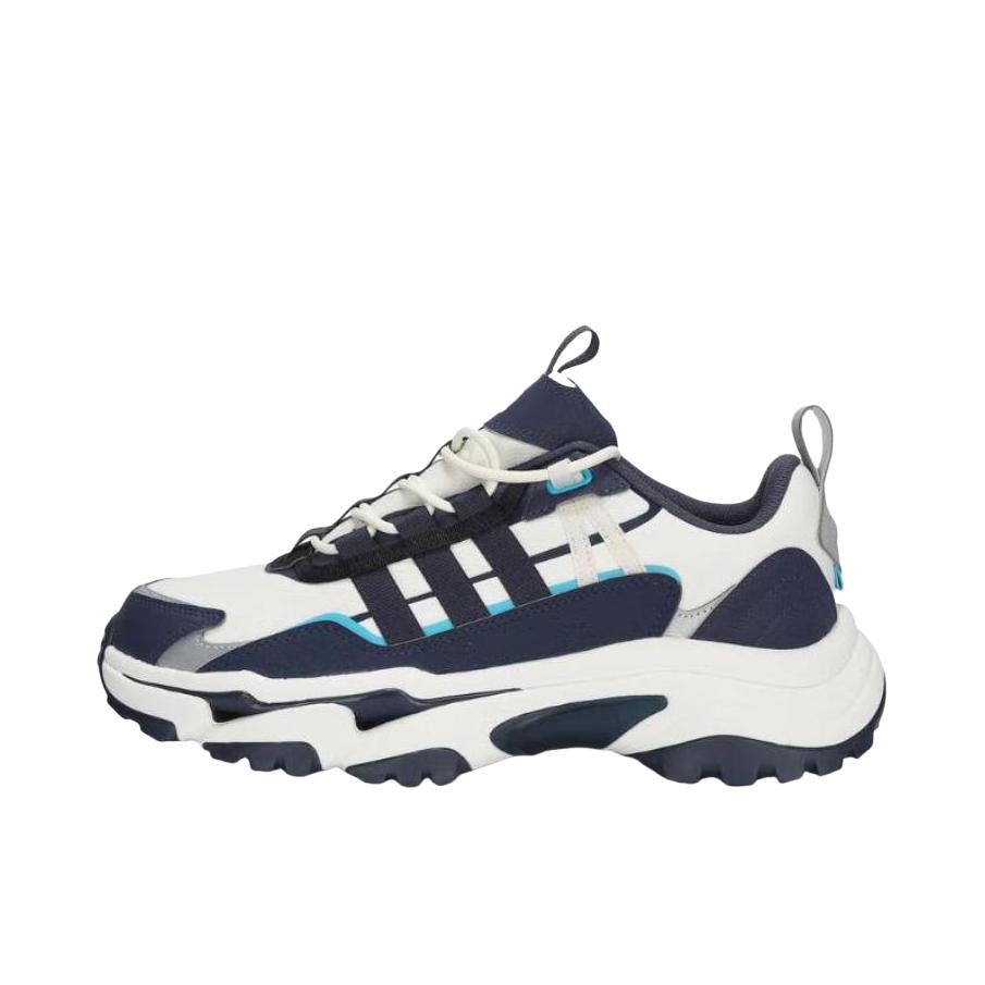 推荐商品：adidas Citywowlk 跑鞋 增高耐磨稳定缓震回弹织物轻运动越野风 白色/蓝色 