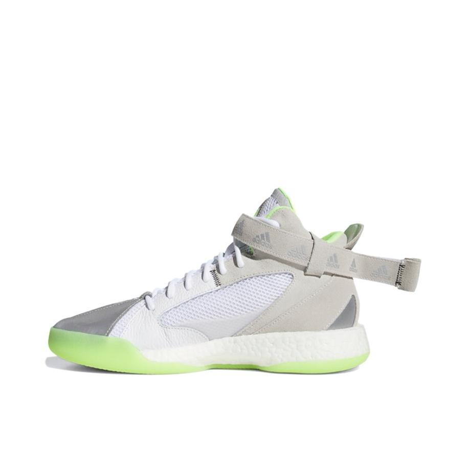 推荐商品：adidas Posterize 防滑耐磨 舒适透气 篮球鞋 Grey White Green 灰白绿