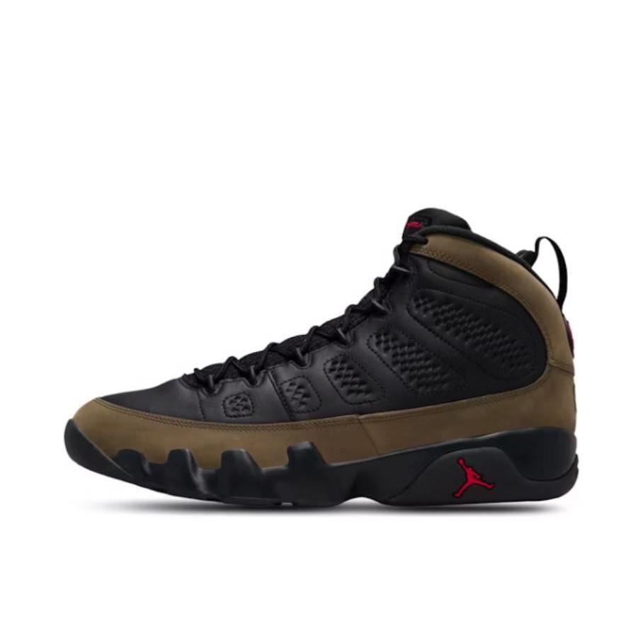 推荐商品：Air Jordan 9 运动休闲鞋 复古百搭减震透气舒适轻便防滑耐磨支撑合成革包裹性 深黑色/棕色