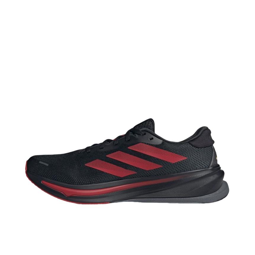 推荐商品：adidas SUPERNOVA Rise 2 跑鞋 缓震回弹稳定透气防滑耐磨防水支撑轻便贴合柔弹 黑色/金色/能量红
