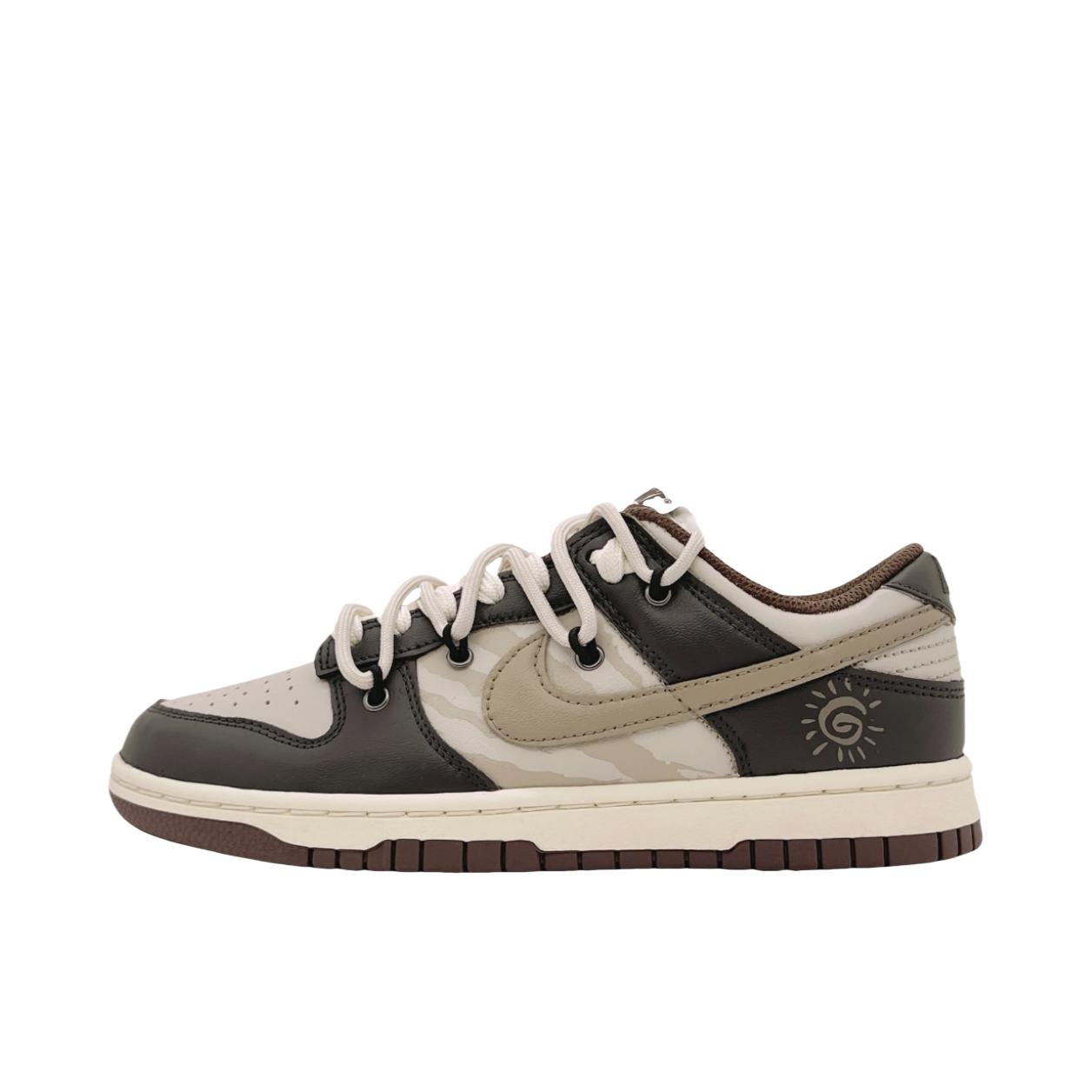 推荐商品：【定制球鞋】 Nike Dunk 板鞋 平跟系带防滑耐磨做旧高街简约百搭潮流复古美式 女款/金乌