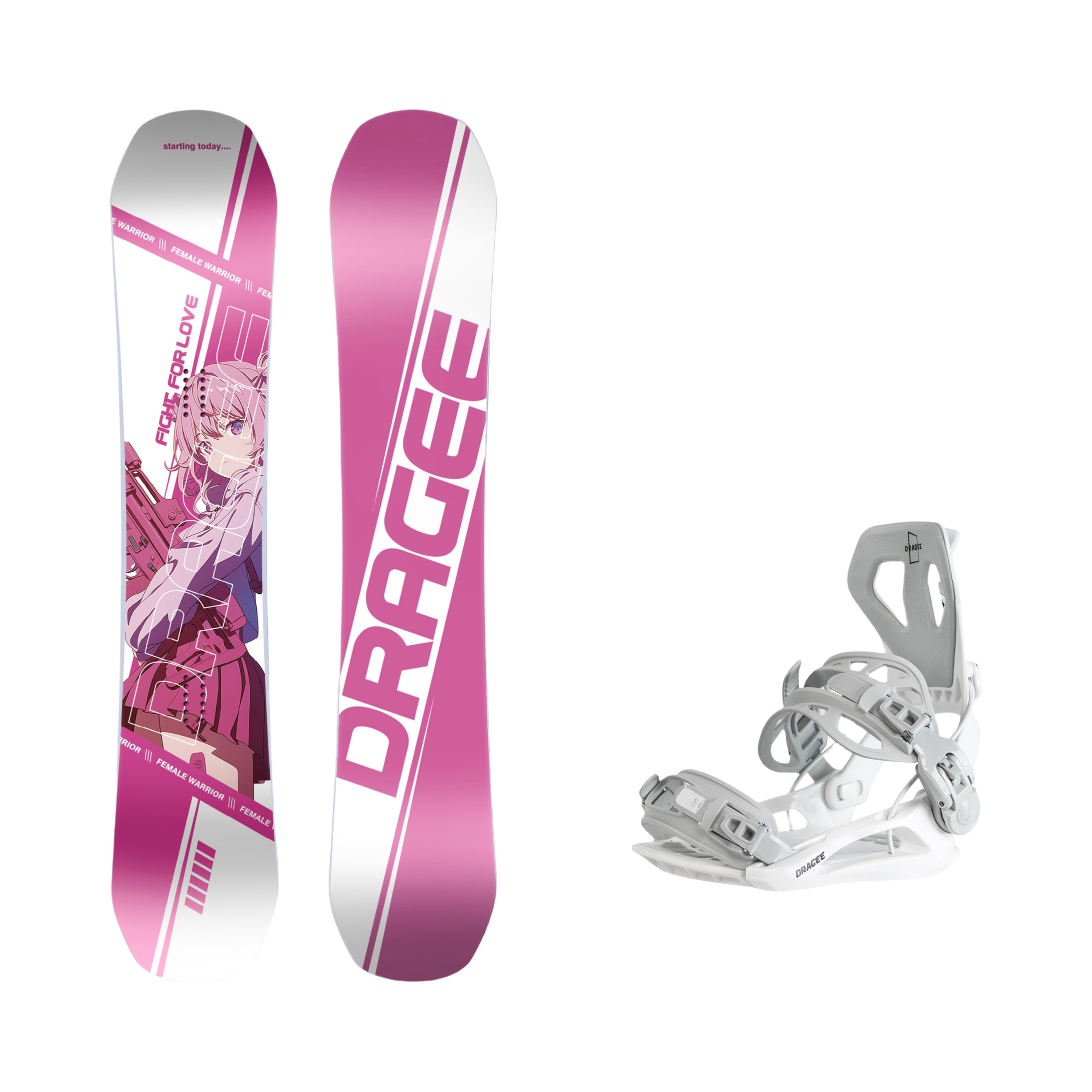 推荐商品：DRAGEE 粉色曙光 MECK联名 单板 全地域 滑雪板