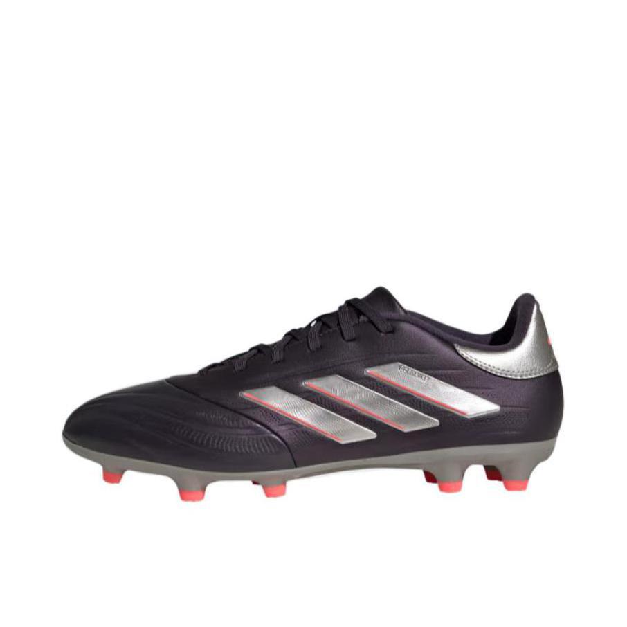 推荐商品：adidas Copa Pure 2 League FG 中端 胶质长钉 天然草地 防滑耐磨支撑 足球鞋 极光黑/铂金金属/涡轮 